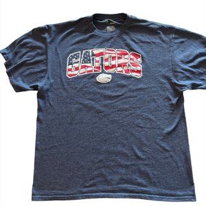 University of Florida Gators T-shirt American Flag Background - Size XL